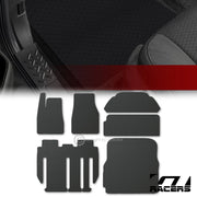 2020-2021 Tesla X 7 Seats Honeycomb HEX Rubber All Weather Floor Mats 6pc