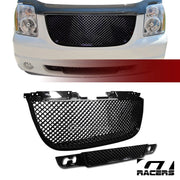 2007-2014 Yukon/Denali Xl Black Mesh Upper & Lower Front Bumper Grill Grille