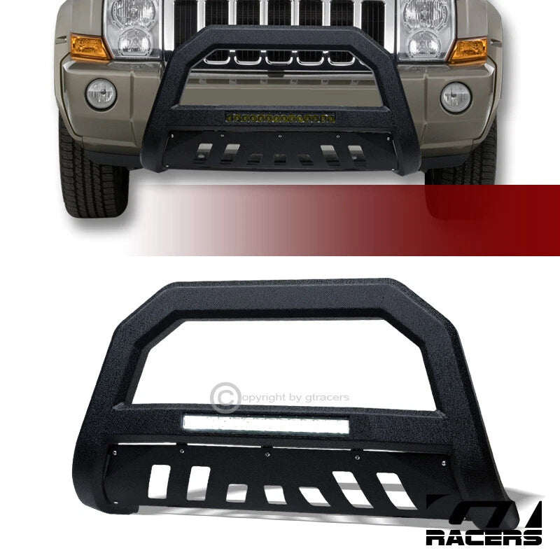 2005-2010 Grand Cherokee/Commander Textured Black AVT Aluminum LED Bull Bar
