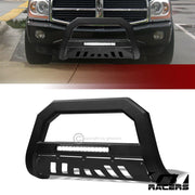 2004-2010 Durango/Aspen Matte Black AVT Aluminum LED Bull Bar Bumper Guard