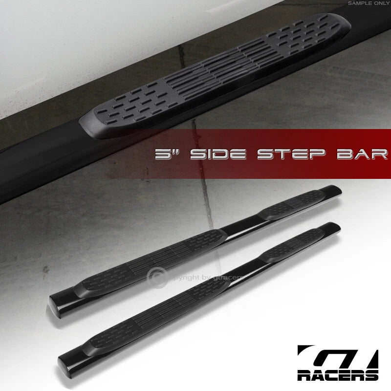 2009-2018 Dodge Ram 1500 Quad/Extended 5" Oval Blk Side Step Nerf Bars Board