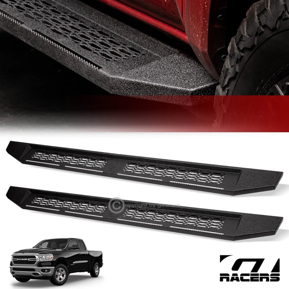 2019-2024 Dodge Ram 1500 Quad/Ext Cab 7" Textured Blk Modular Running Boards