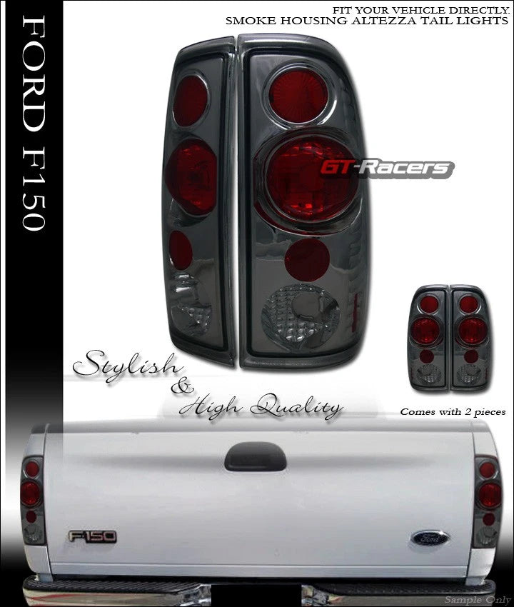 1997-2003 F150 F250 F350 Styleside Smoke Sport Altezza Tail lights Lamps Ks