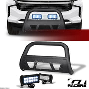 2021-2024 Tahoe/Suburban Matte Blk Studded Mesh Bull Bar+36W CREE LED Lights
