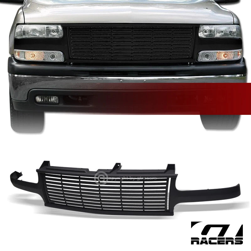 1999-2006 Silverado/Tahoe/Suburban Matte Blk Horizontal Front Bumper Grille