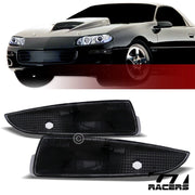1993-2002 Chevy Camaro Black Clear Front Signal Parking Bumper Lights K2