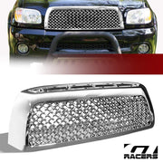 2007-2009 Toyota Tundra Chrome Tr-Sport Mesh Front Bumper Grill Grille ABS