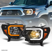 Switchback Sequential 2012-2015 Tacoma Black Projector Headlights w/LED Tube