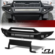 2010-2014 F150 Raptor Matte Blk Full Width Front Bumper+Hoop Bar+Skid Plate