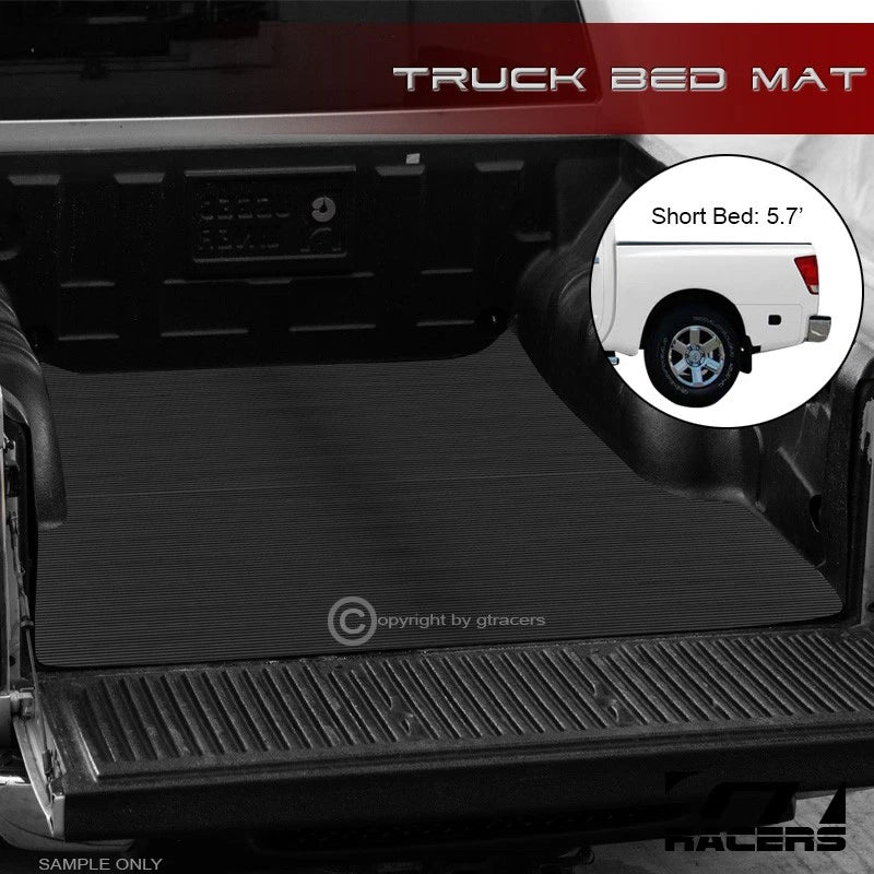 2004-2024 Nissan Titan 5.7 Ft SB Rubber Truck Bed Floor Mat Carpet Liner V2