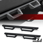 2021-2024 Ford Bronco 4 Door Matte Black Hoop Drop Step Side Nerf Bars v2