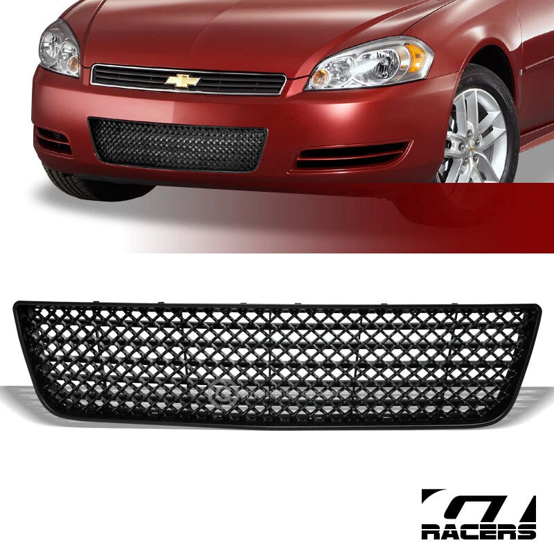 2006-2016 Impala/Limited Matte Black Luxury Mesh Front Lower Bumper Grille