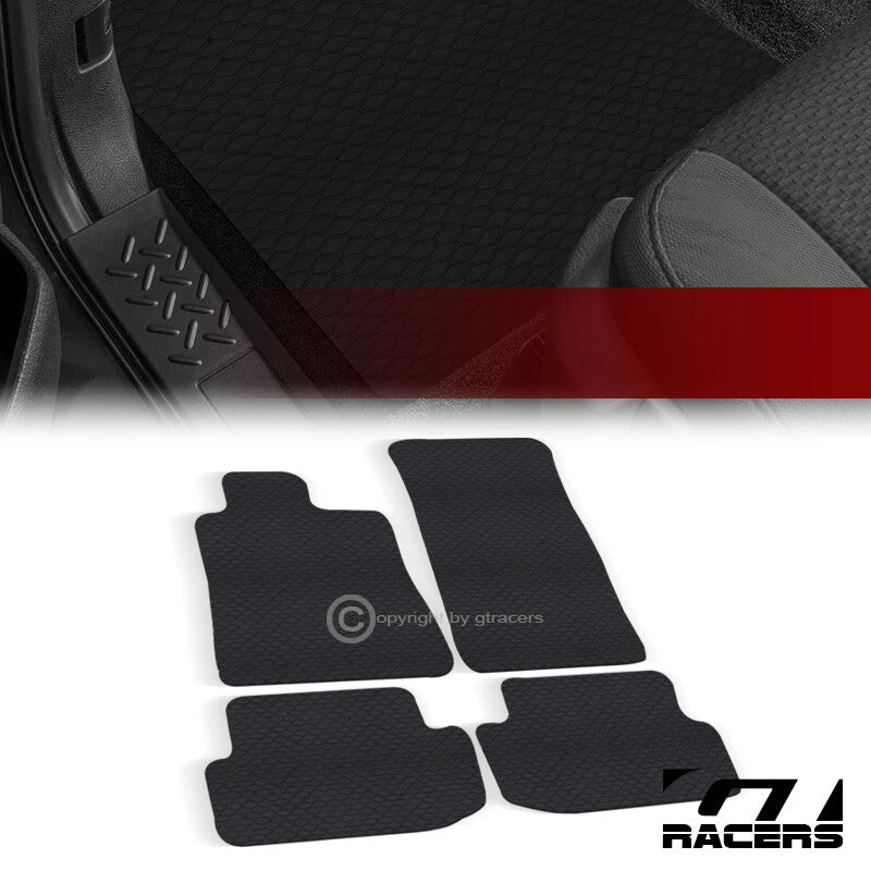 2016-2021 Chevy Camaro Honeycomb HEX Rubber All Weather Floor Mats Carpets