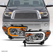 Switchback Sequential 2007-2013 Tundra Chrome Projector Headlights+LED Tube