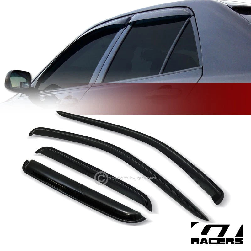 2005-2011 Dakota Quad Cab Sun/Rain Guard Shade Deflector Window Visors 4Pcs