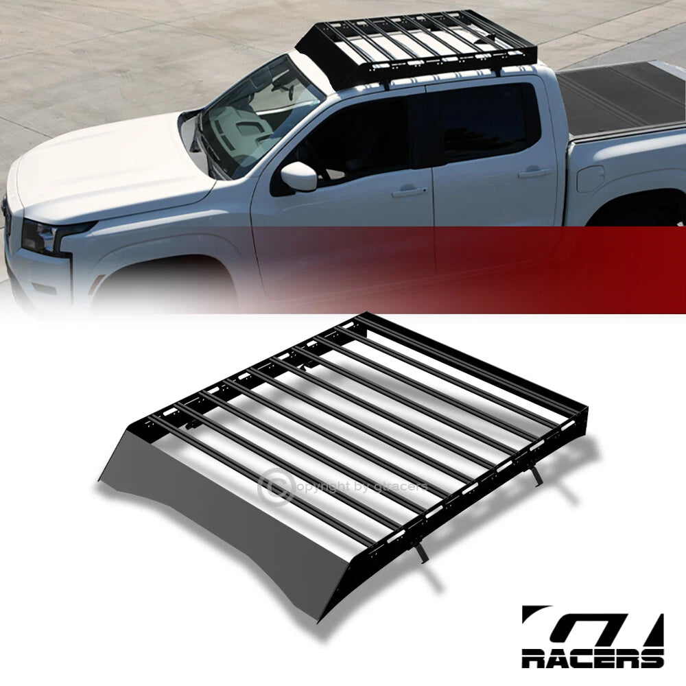 2017-2023 Honda Ridgeline Blk Modular Window Frames Roof Basket+Wind Fairing