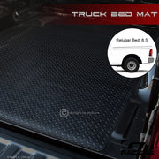 2002-2018 Dodge Ram Rambox 6.4' Black Rubber Diamond Truck Bed Rug Floor Mat