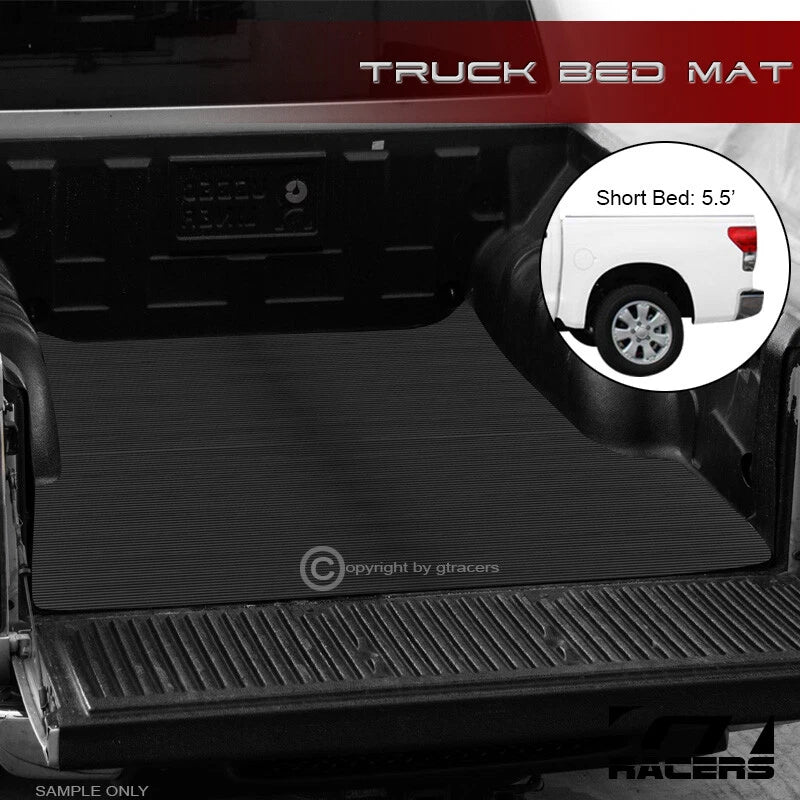 2007-2021 Toyota Tundra 5.5'/5.6' Rubber Truck Bed Floor Mat Carpet Liner V2