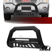 2002-2009 Trailblazer/Envoy Matte Blk AVT Aluminum LED Bull Bar Bumper Guard