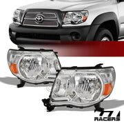 2005-2011 Toyota Tacoma Chrome Crystal Headlights Turn Signal Lamps Amber nb
