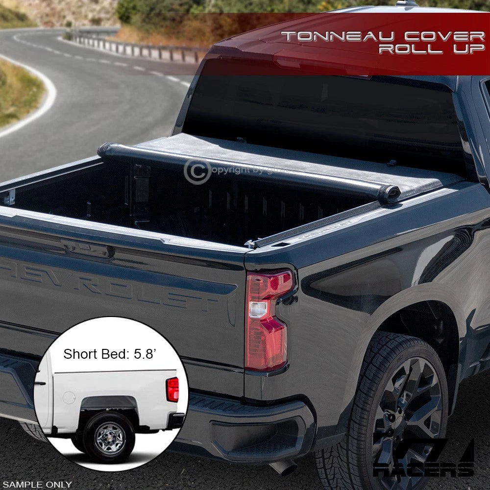 2014-2018 Silverado/Sierra 5.8 Ft Bed Lo Pro Roll Up Lock Tonneau Cover v2