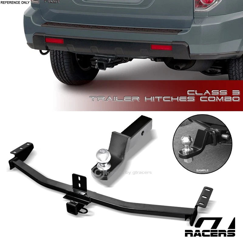 Class 3 Trailer Hitch Receiver+2" Ball Bumper Mount 2003-2008 Pilot/01+ Mdx