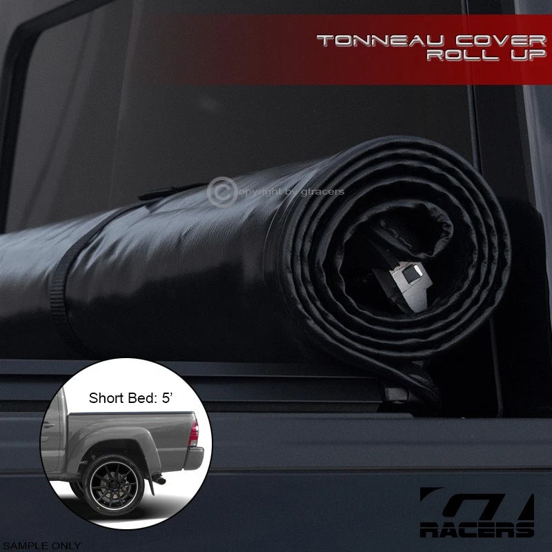 2005-2015 Toyota Tacoma 5 Ft 60" Bed Lock & Roll Up Soft Vinyl Tonneau Cover