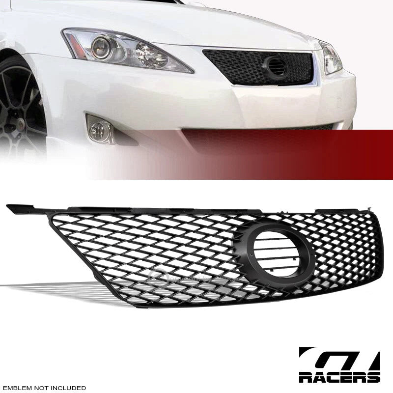 2006-2008 Lexus IS250/IS350 Matte Black Sport Mesh Front Bumper Grill Grille