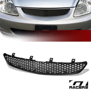 2002-2005 Honda Civic Si EP3 Matte Blk TR Mesh Front Hood Bumper Grille ABS