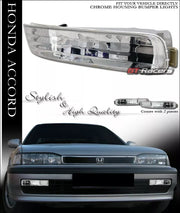 1992-1993 Honda Accord Euro Chrome Clear Turn Signal Parking Bumper Lights