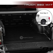 2019-2023 Ford Ranger 5 Ft Blk Rubber Diamond Truck Bed Rug Floor Mat Liner
