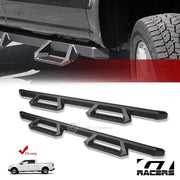 2009-2014 Ford F150 Supercrew Cab Matte Black Aluminum Hoop Drop Step Bars