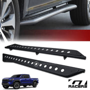 2024-2025 Toyota Tacoma Crew Cab Textured Blk Rock Slider Side Step Nerf Bar