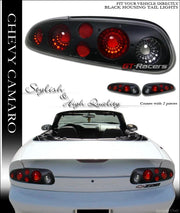 1993-2002 Chevy Camaro Z28 Black Sport Style Altezza Tail Lights Brake Lamps