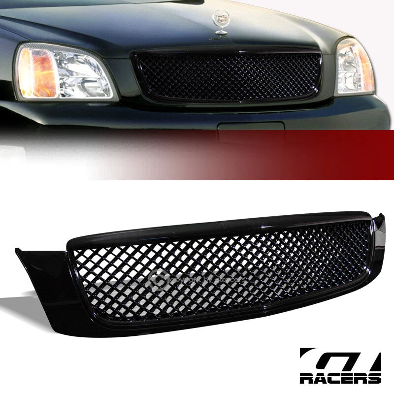 2000-2005 Cadillac Deville Black Luxury Sport Mesh Front Bumper Grill Grille
