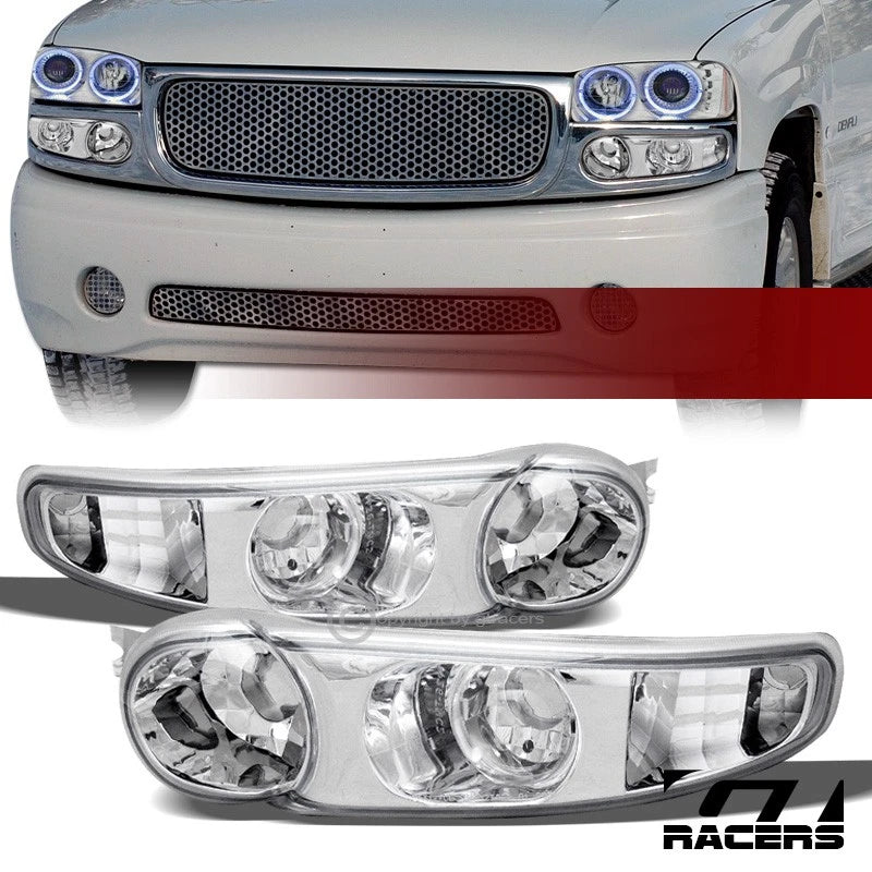 2001-2006 GMC Yukon/Sierra Denali Chrome Turn Signal Parking Bumper Light jy