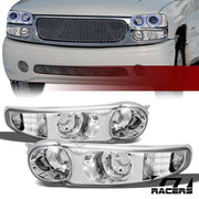 2001-2006 GMC Yukon/Sierra Denali Chrome Turn Signal Parking Bumper Light jy