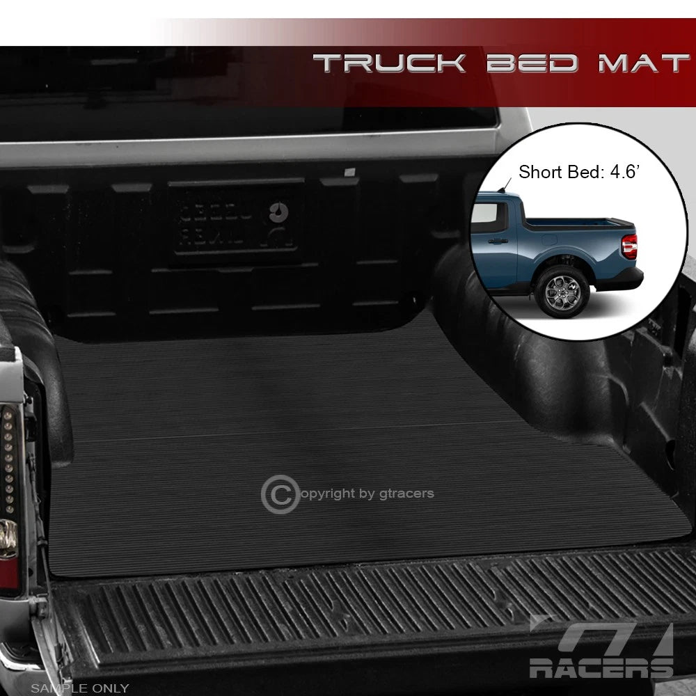 2022-2024 Ford Maverick 4.5 Feet Rubber Truck Bed Floor Mat Carpet Liner v2