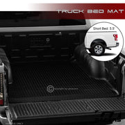 2015-2024 Ford F150 5.5 Ft SB Black Rubber Diamond Truck Bed Floor Mat Liner