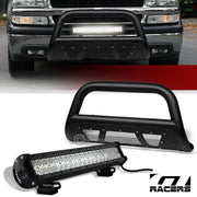 1999-2007 Silverado/Sierra 1500 Textured Black Mesh Bull Bar+120W LED Lights