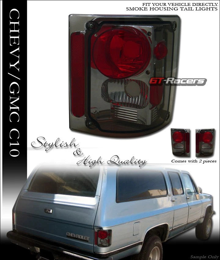 1973-1991 Chevy/GMC C10 C/K Truck Suv Smoke Sport Altezza Tail Lights Lamps