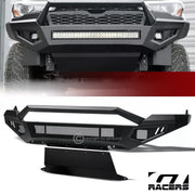 13-18 Ram 1500/2019+ Classic Matte Black Front Bumper+Skid Plate+Sensor Kit