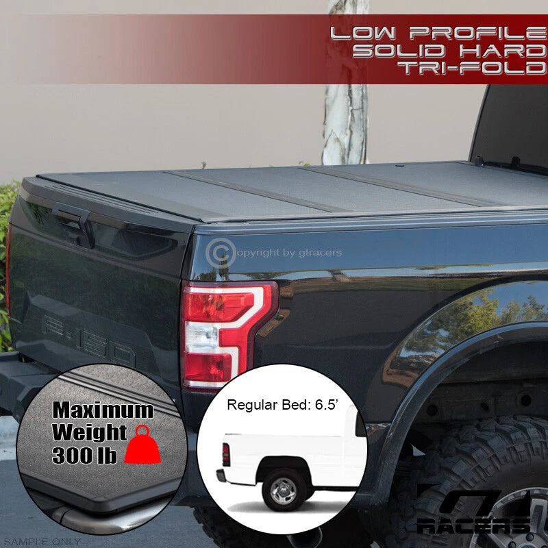 1994-2002 Dodge Ram 6.5'/78" Bed Lo Pro Aluminum Hard Tri Fold Tonneau Cover