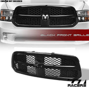 2013-2018 Dodge Ram 1500 Glossy Black Oe Honeycomb Mesh Front Bumper Grille