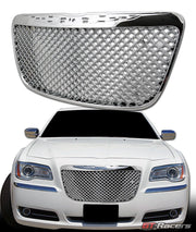 2011-2014 Chrysler 300 300C Chrome Luxury Mesh Front Bumper Grille Guard