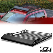 Extendable Steel Roof Rack Basket Travel Luggage Storage w/Wind Fairing Blk G11