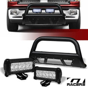 2009-2018 Ram 1500 Textured Black Studded Mesh Bull Bar+36W CREE LED Lights