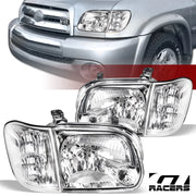 2005-2006 Tundra Double/Sequoia Chrome Housing Headlights+Corner Signal Nb