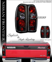 1998-2004 Nissan Frontier Jdm Black Sport Altezza Tail Lights Lamps Pair Ks