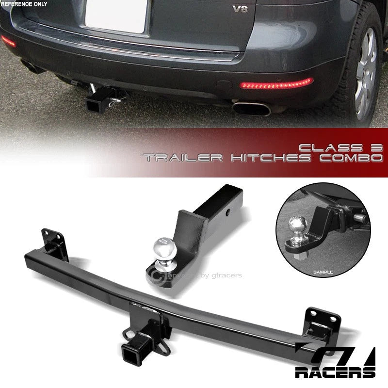 Class 3 Trailer Hitch Receiver+2" Ball Mount 04-10 Touareg/Cayenne/07-15 Q7